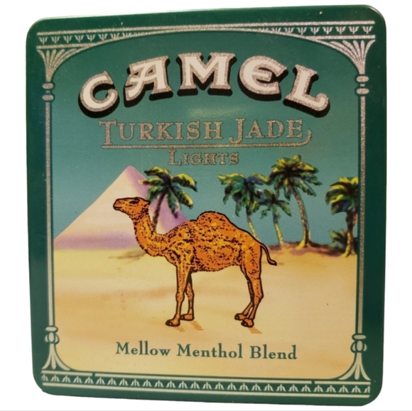Vtg R.J.Reynolds Tobacco Tin 20 Class A Cigarettes Mellow Menthol Turkish Jade - Picture 1 of 3